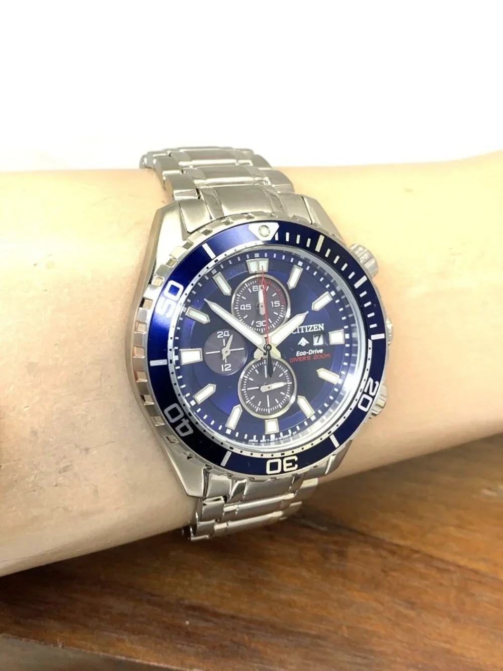 Citizen Mens Watch Eco-Drive CA0710-58L Promaster Blue Dial Stainless Steel 44mm